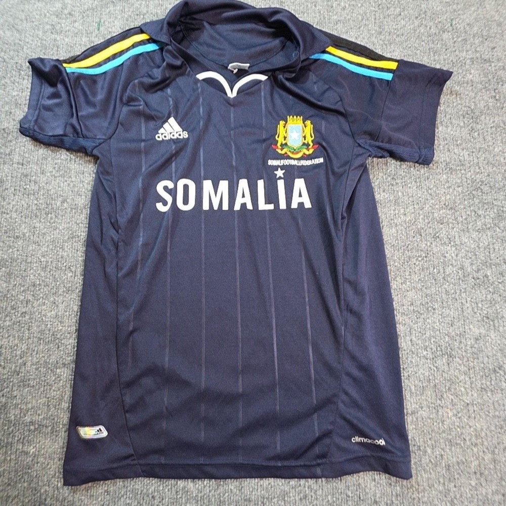 Somalia National Team Jersey Mens Medium Blue Soccer Football Adidas ClimaCool